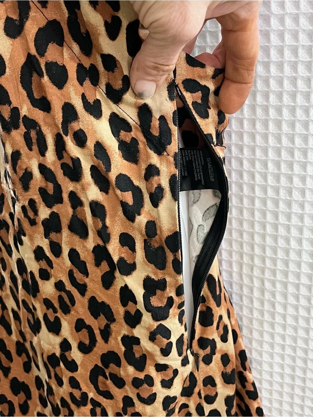 silence + noise Leopard Print Cami Romper in Brown and Black size small